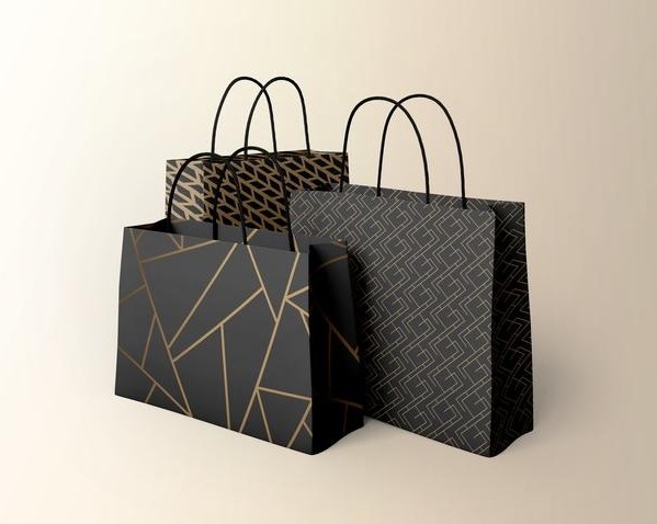 Custom Printed Brand Kraft Gift Bags With Handle | Kraft Packaging Store